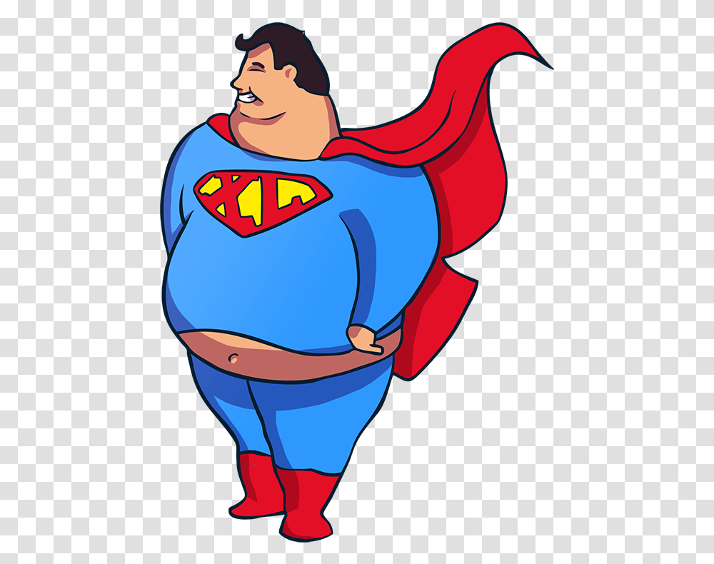 Youtube Clipart League Free For Fat Superman Cartoon, Clothing, Outdoors, Nature, Female Transparent Png