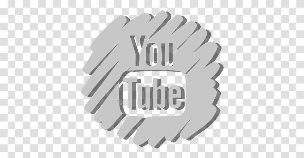 Youtube Distorted Icon & Svg Vector File Gray Youtube Icon, Hand, Dynamite, Bomb, Weapon Transparent Png