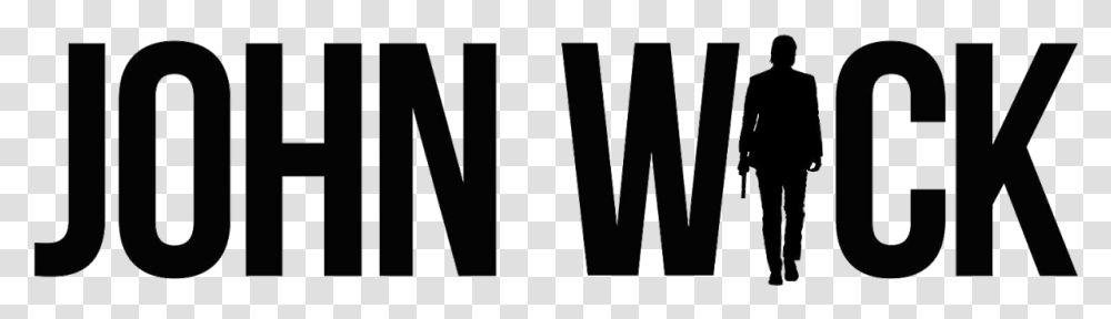 Youtube Film John Wick Black Text Image With John Wick Logo, Person, Alphabet, Label Transparent Png