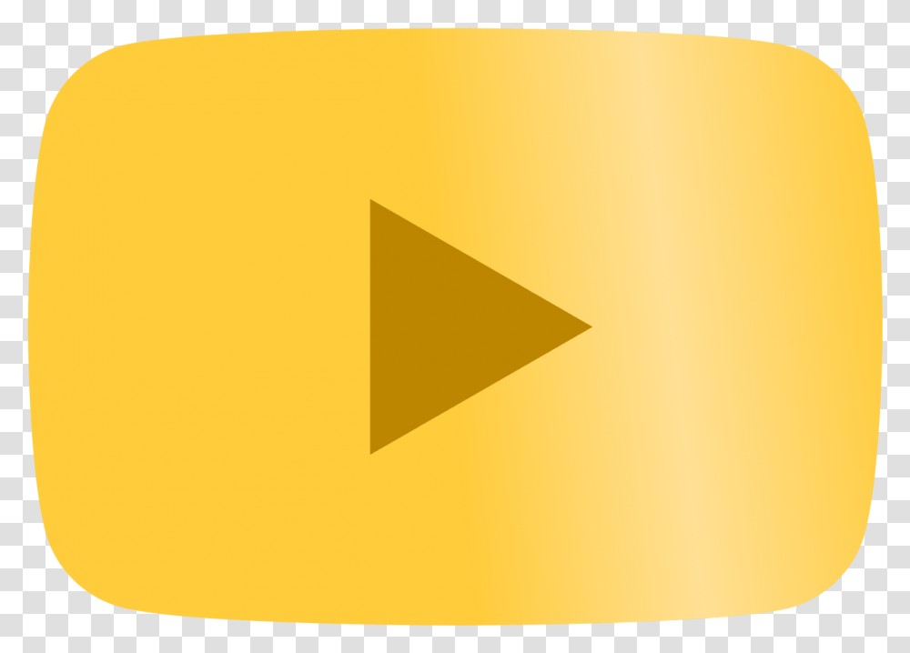 Youtube Gold Play Button 2 Gold Play Button, Text, Cushion, Sweets, Food Transparent Png