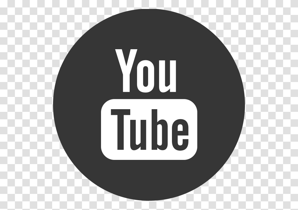 Youtube Icon Black Circle Youtube Logo Black, Trademark, Face Transparent Png