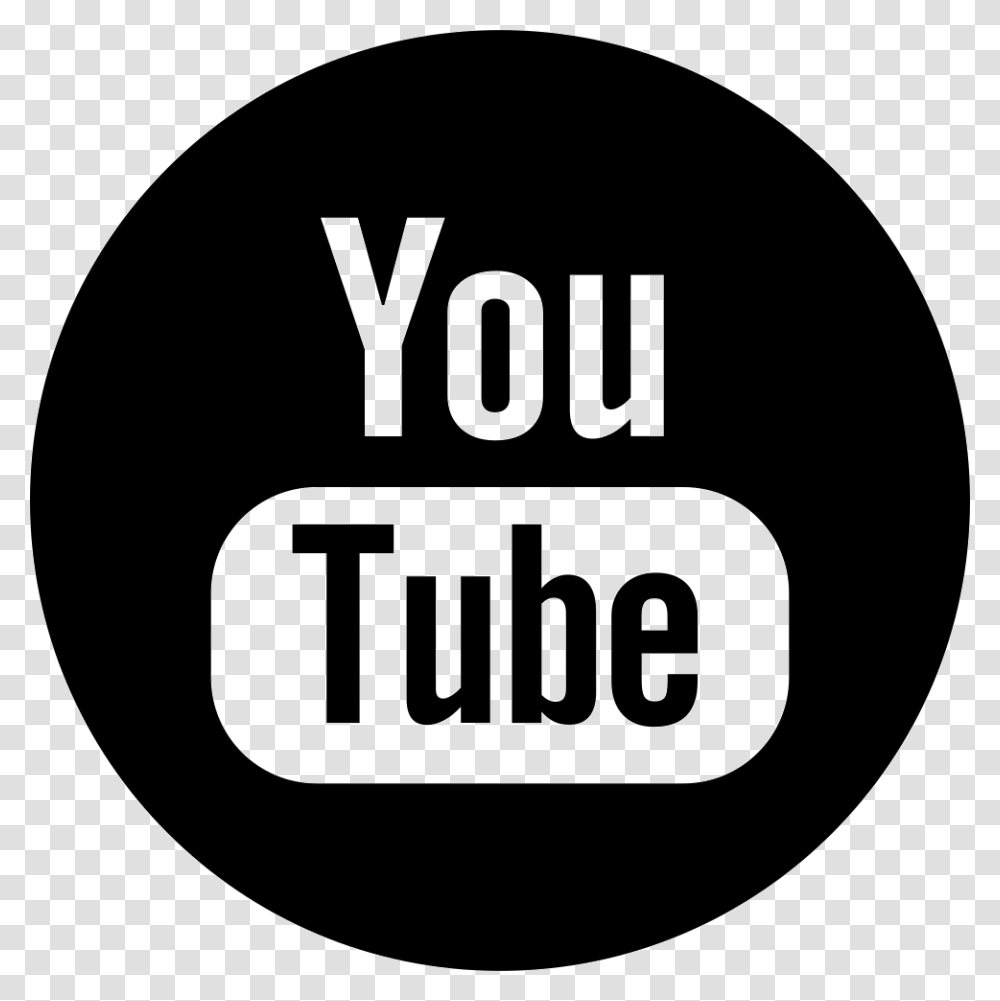 Youtube Icon Youtube Black, Label, Sticker, Face Transparent Png