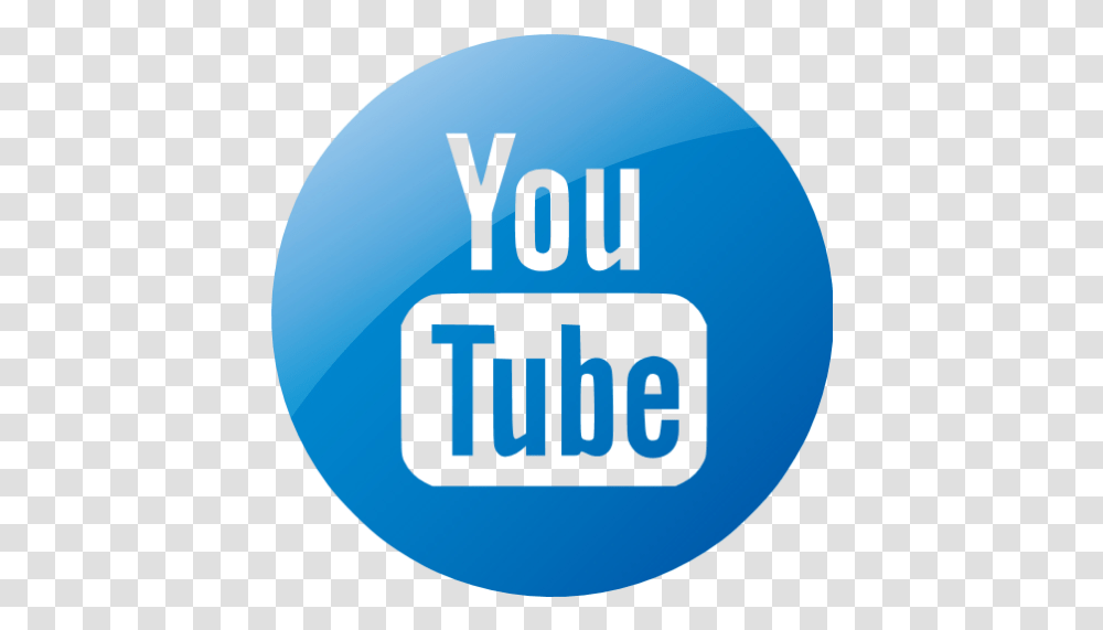 Youtube Icon Youtube Blue Logo, Text, Word, Label, Symbol Transparent Png