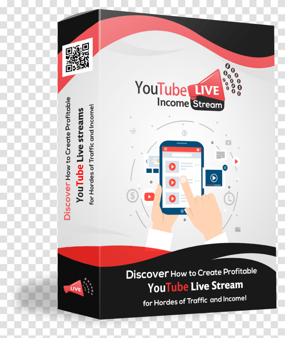 Youtube Live Carton, Mobile Phone, Electronics, Cell Phone, Paper Transparent Png