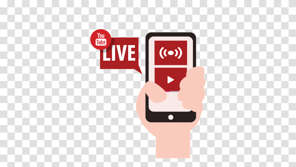 Youtube Live Image Youtube Lives Clipart, Electronics, Phone, Text, Mobile Phone Transparent Png