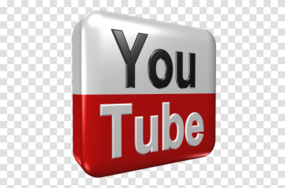 Youtube Logo 3d 3 Image Youtube 3d Logo, Text, First Aid, Number, Symbol Transparent Png