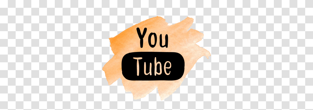 Youtube Logo Brush Illustration, Hand, Text, Plant, Leaf Transparent Png