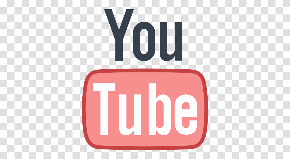 Youtube Logo Icon Of Colored Outline Youtube, Label, Text, Word, Symbol Transparent Png