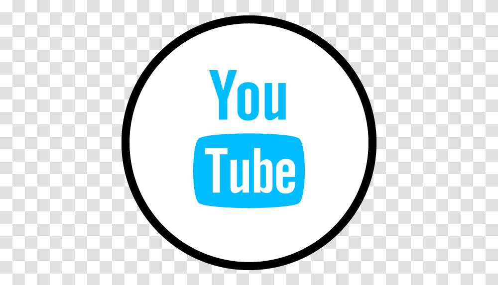 Youtube Logo Icon Youtube Blue Icon Round, Symbol, Trademark, Text, Label Transparent Png