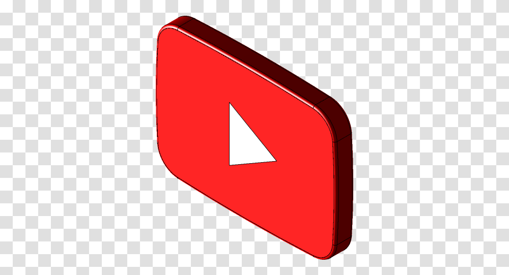 Youtube Logo Logo Youtube 3d, Triangle, Symbol, Trademark, Label Transparent Png