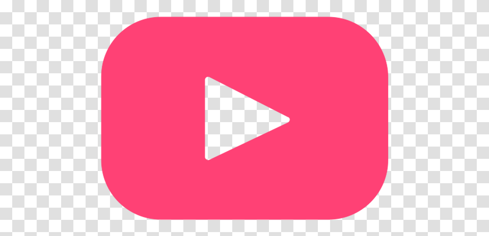 Youtube Logo Pink, Triangle, Meal, Food, Dish Transparent Png