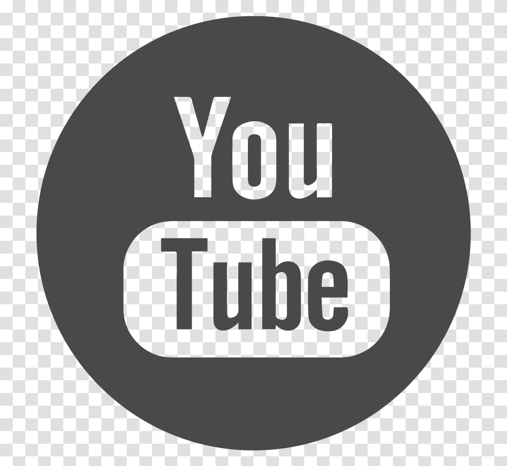 Youtube Logo Vector Grey, Label, Word, Plant Transparent Png