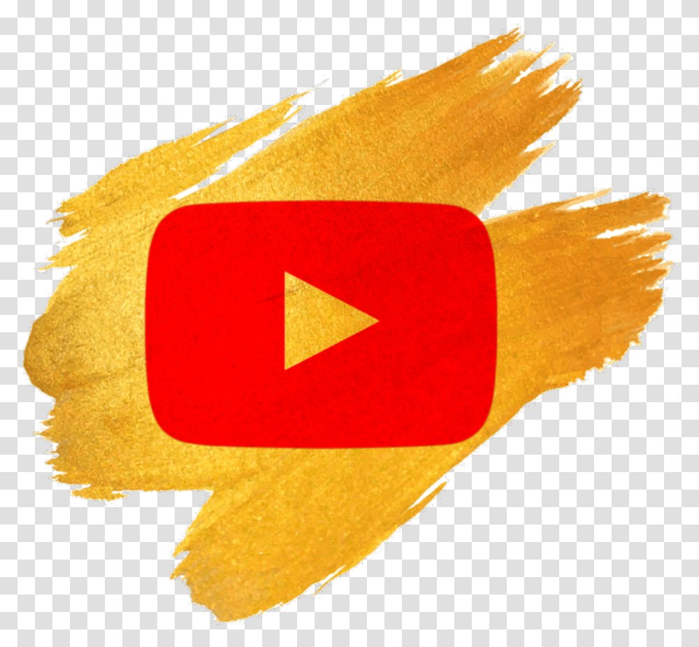 Youtube Logo Watermark Youtuber New Ombre Paint Brush Strokes, Fish, Animal, Leaf, Plant Transparent Png