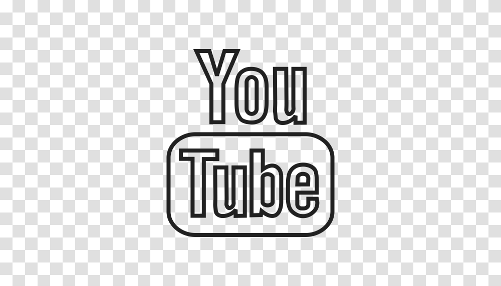 Youtube Outline Icon, Logo, Trademark Transparent Png