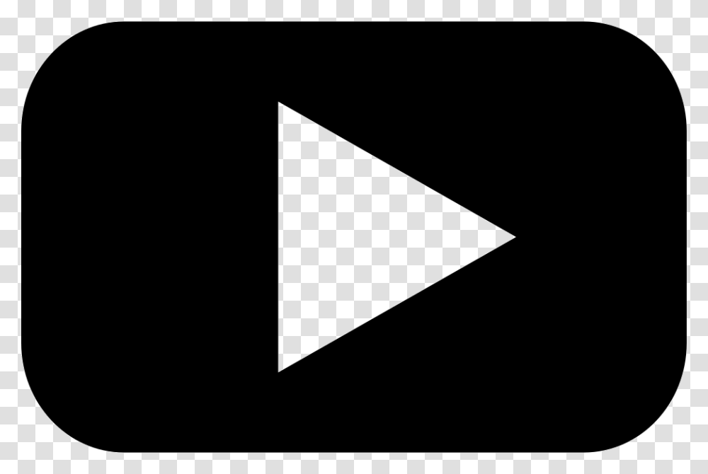 Youtube Play Button Black, Triangle, Business Card, Paper Transparent Png