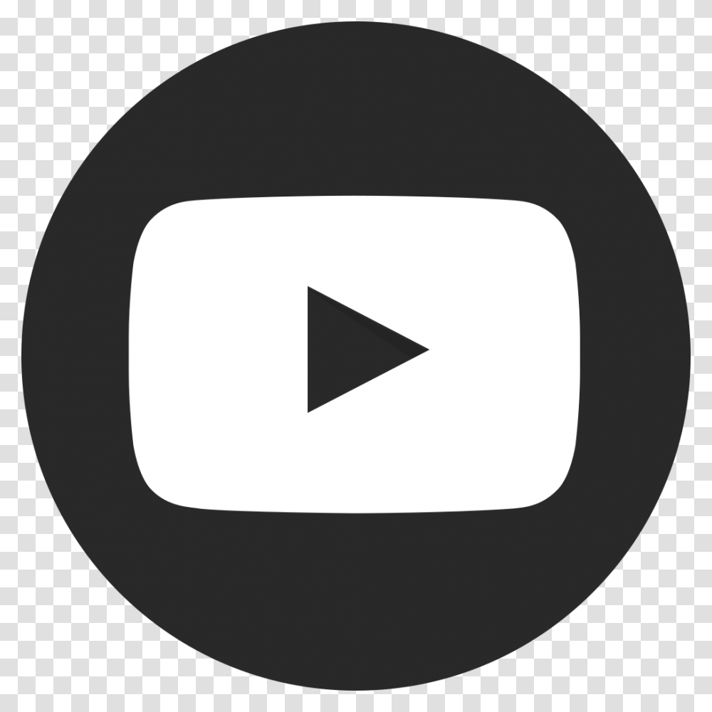 Youtube Play Button Dark Circular, Path, Label Transparent Png