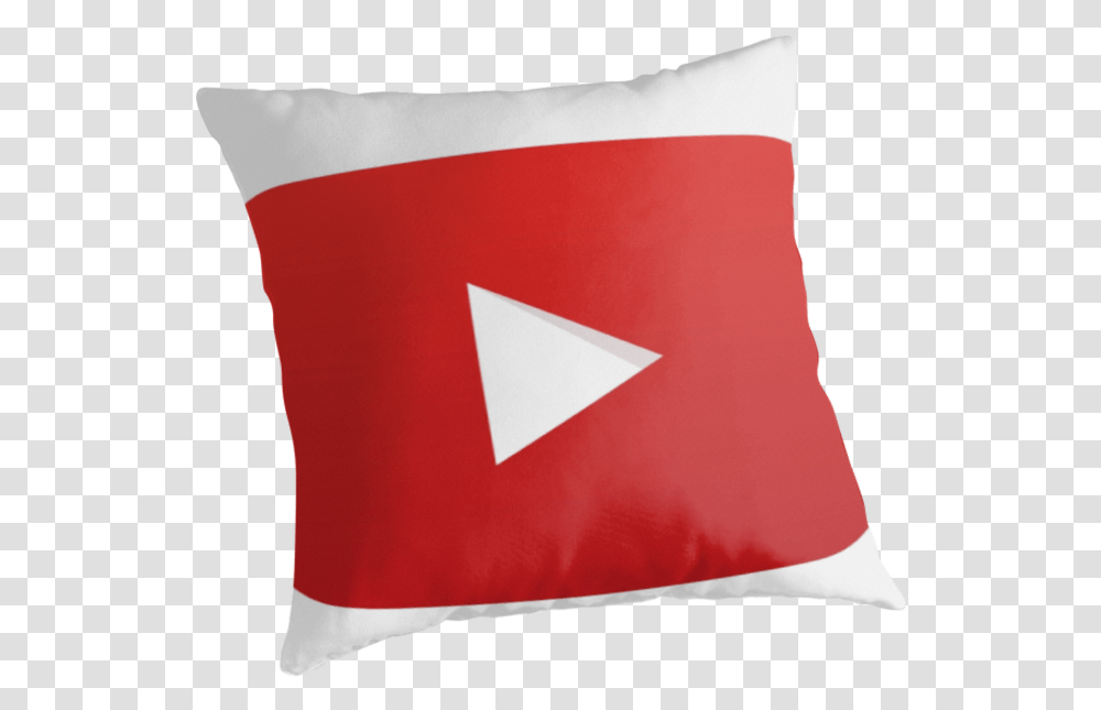 Youtube Play Button Free Youtube Play Cushion, Pillow, Flag Transparent Png