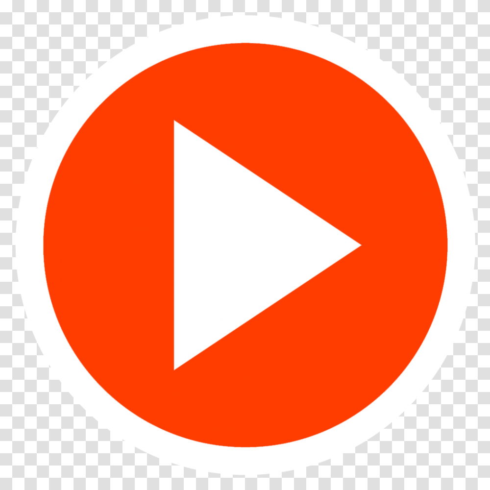 Youtube Play Icon, Sign, Road Sign, Triangle Transparent Png