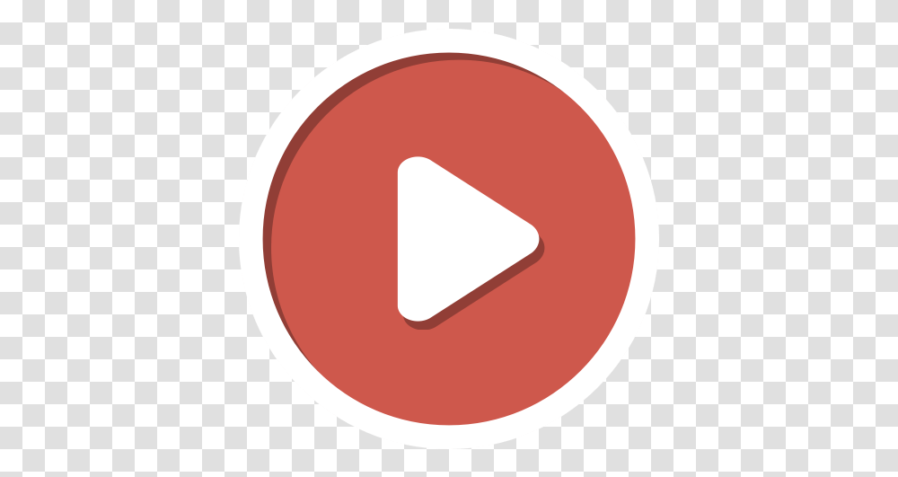 Youtube Play Logo 4 Image Circle Icon Youtube, Triangle, Symbol, Text, Trademark Transparent Png