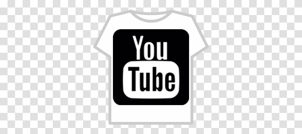 Youtube Roblox Youtube Logo Black, Clothing, Apparel, First Aid, Shirt Transparent Png