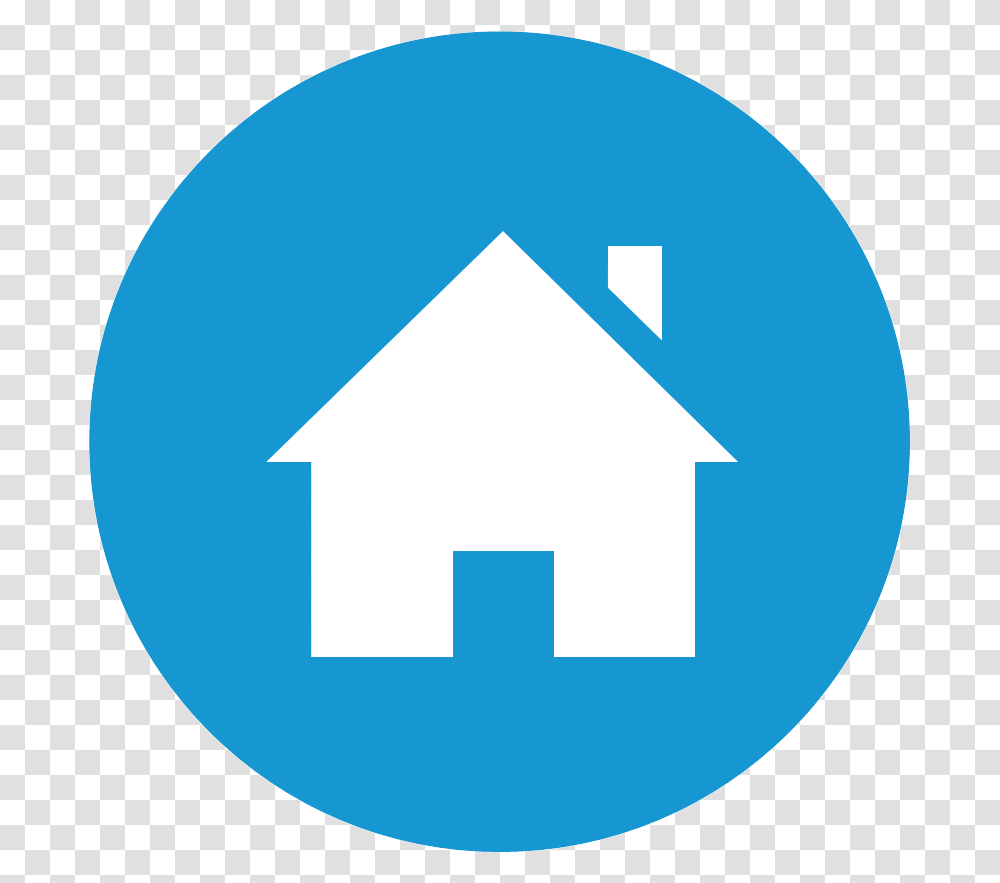 Youtube Round Icon Blue Website Blue Home Icon, Symbol, Recycling Symbol, Light, Sign Transparent Png