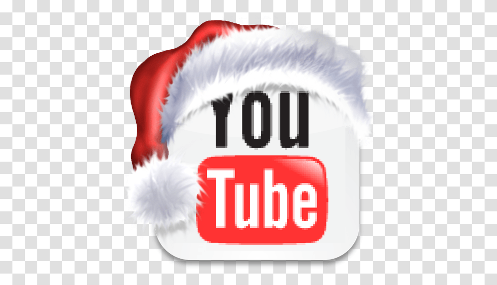 Youtube Santa Claus Hat Christmas Free Icon Of Youtube Icon, Clothing, Apparel, Cushion, Pillow Transparent Png