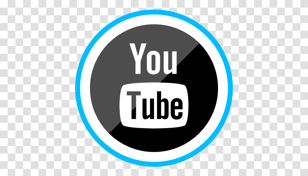 Youtube Social Media Corporate Logo Free Icon Of Youtube Logo Black, Label, Text, Sticker, Symbol Transparent Png