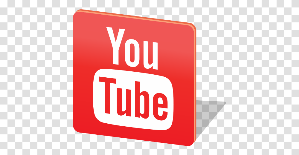Youtube Social Media Logo Free Icon Of Logo Youtube 3d, Label, Text, First Aid, Symbol Transparent Png