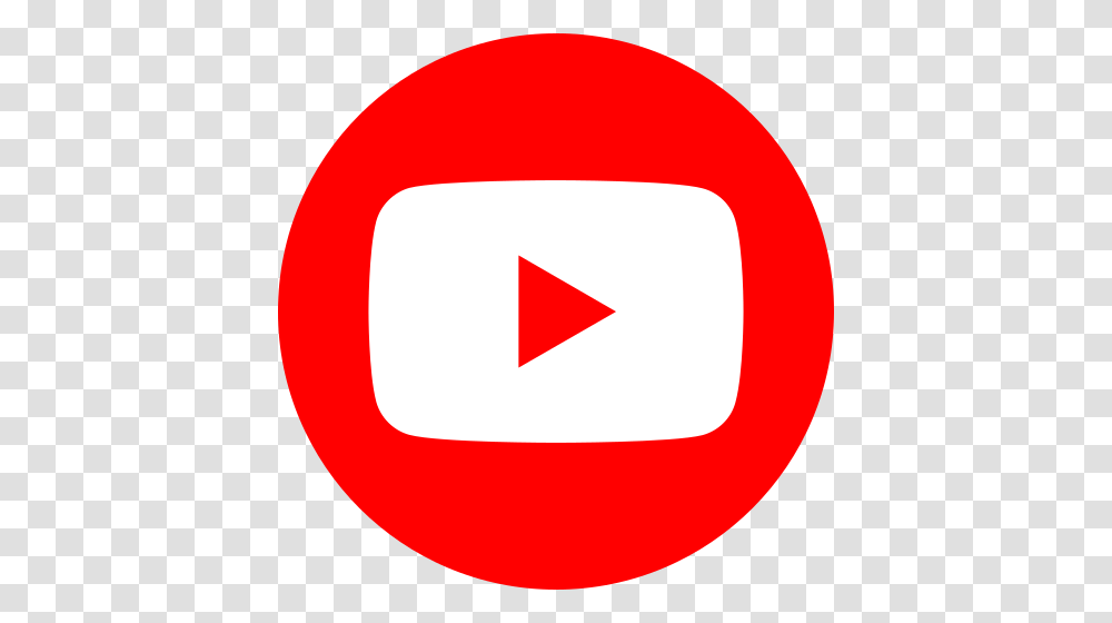 Youtube Social Red Circle, Logo, Trademark, Icing Transparent Png