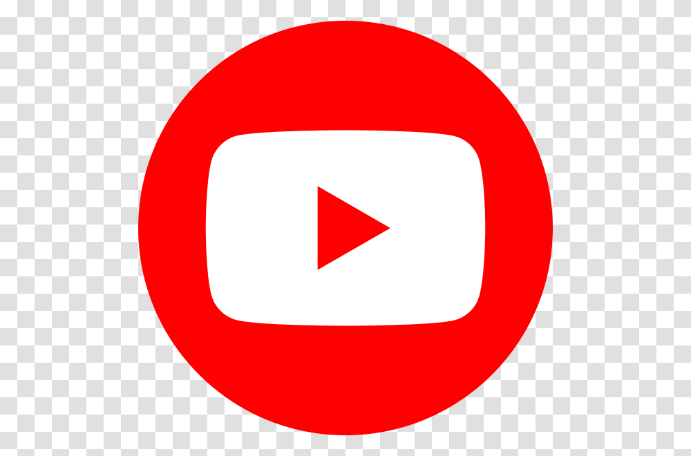 Youtube Social Red Circle, Logo, Trademark, Triangle Transparent Png