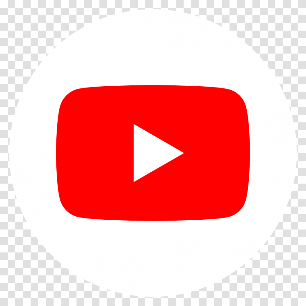Youtube Social White Circle, Logo, Trademark, First Aid Transparent Png