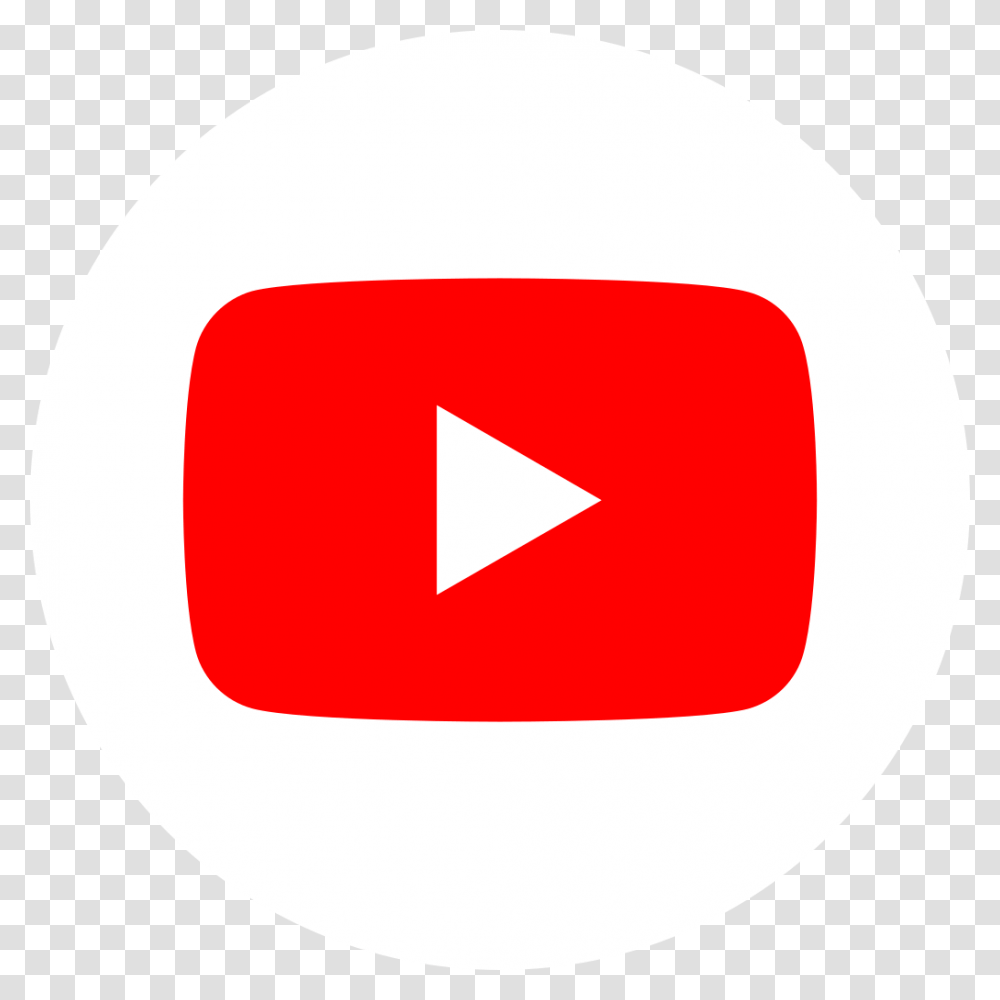 Youtube Social White Circle, Logo, Trademark, First Aid Transparent Png