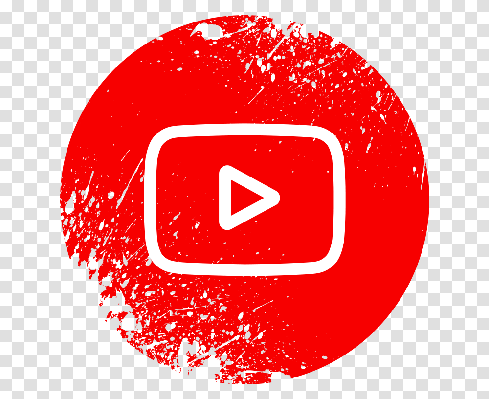 Youtube Splash Icon Image Free Download Searchpngcom Circle Youtube Logo, Graphics, Art, Text, Symbol Transparent Png