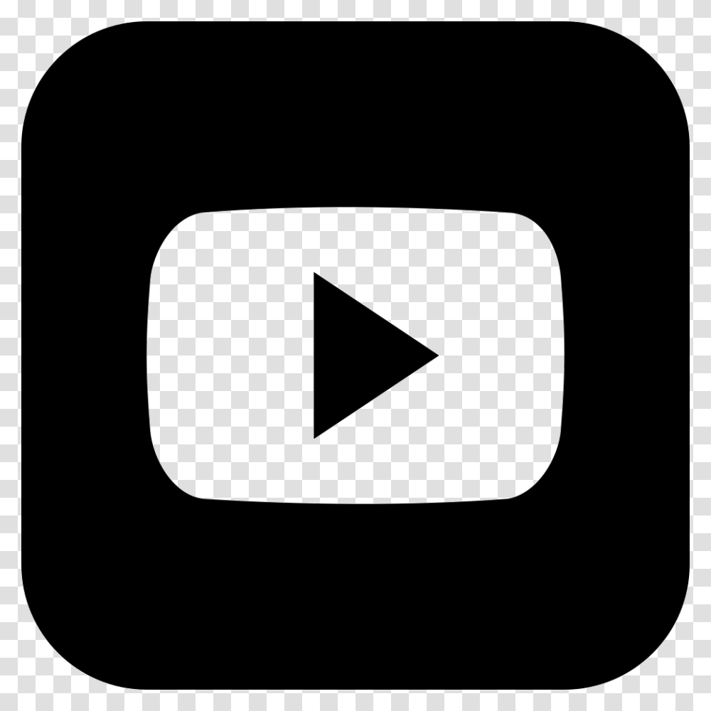 Youtube Square Icon, Label, Stencil Transparent Png