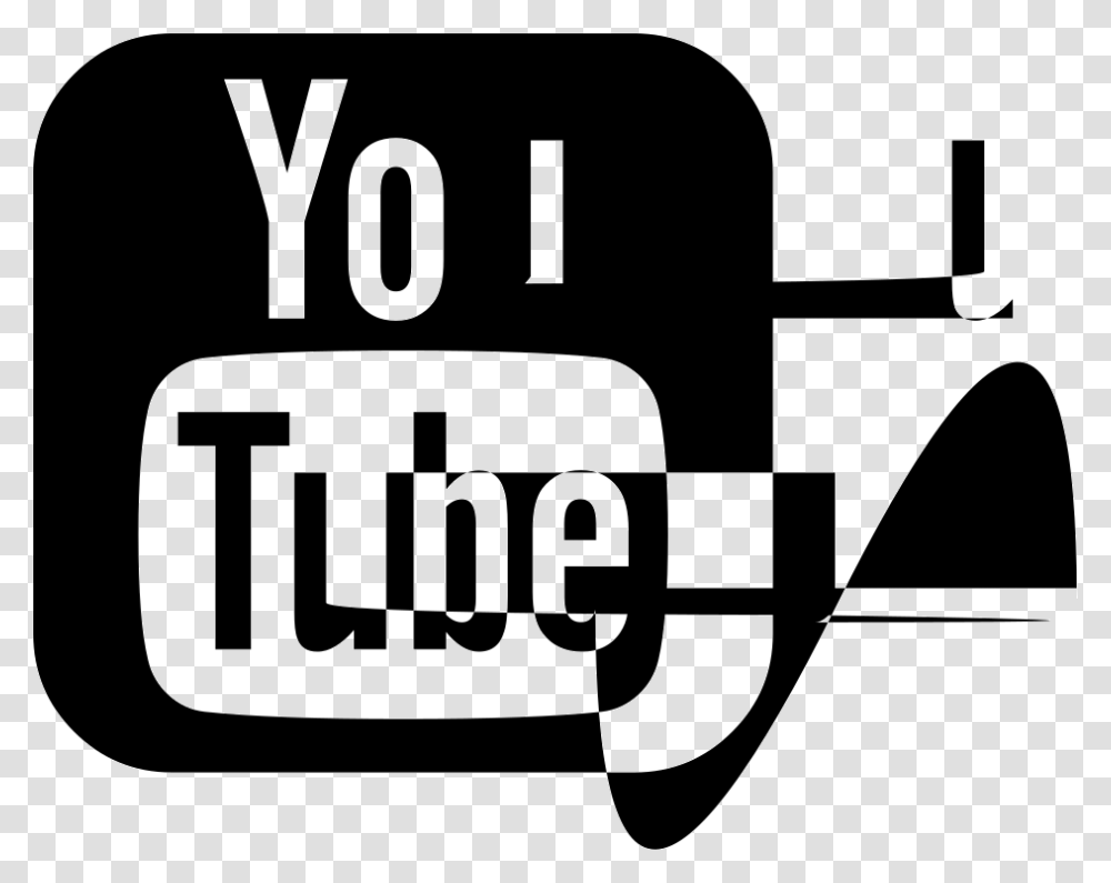 Youtube Squared Youtube Logo Black, Label, First Aid, Alphabet Transparent Png