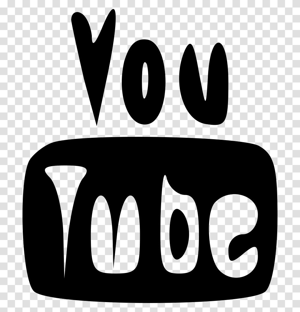 Youtube, Stencil, Label Transparent Png
