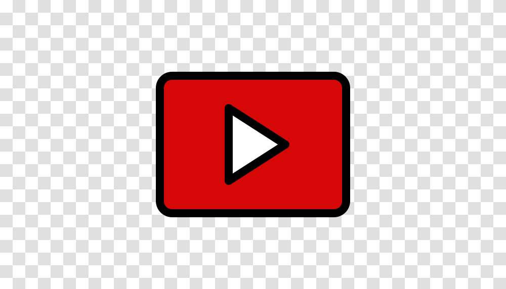 Youtube Video Player Play Logo Media Icon Free Of Google, Label, First Aid, Sticker Transparent Png