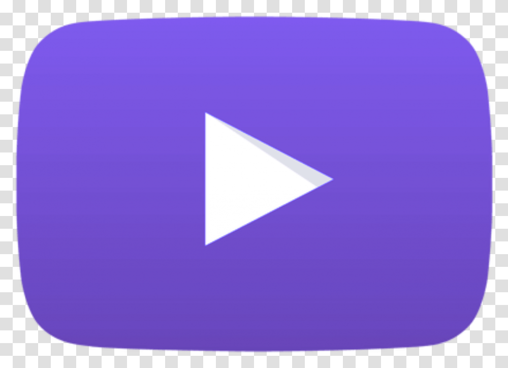 Youtube Yt Purple Subscribe Icone Youtube, Triangle, Business Card, Paper Transparent Png
