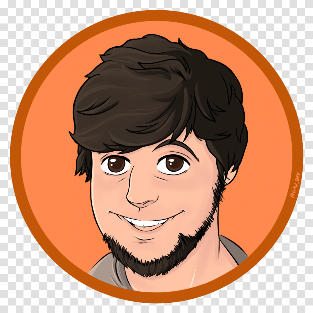 Youtuber Avatar Cartoon, Face, Person, Label Transparent Png