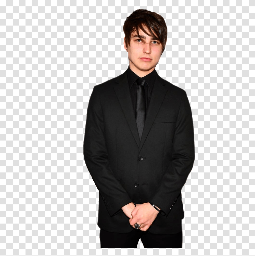 Youtuber Colbybrock Traphouse Colbybrockedit Colby Brock In A Suit, Apparel, Overcoat, Tie Transparent Png