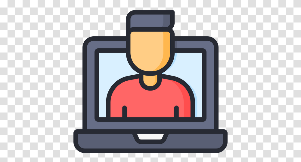 Youtuber Icon Of Colored Outline Style Available In Svg Clip Art, Cushion, Electronics, Monitor, Screen Transparent Png