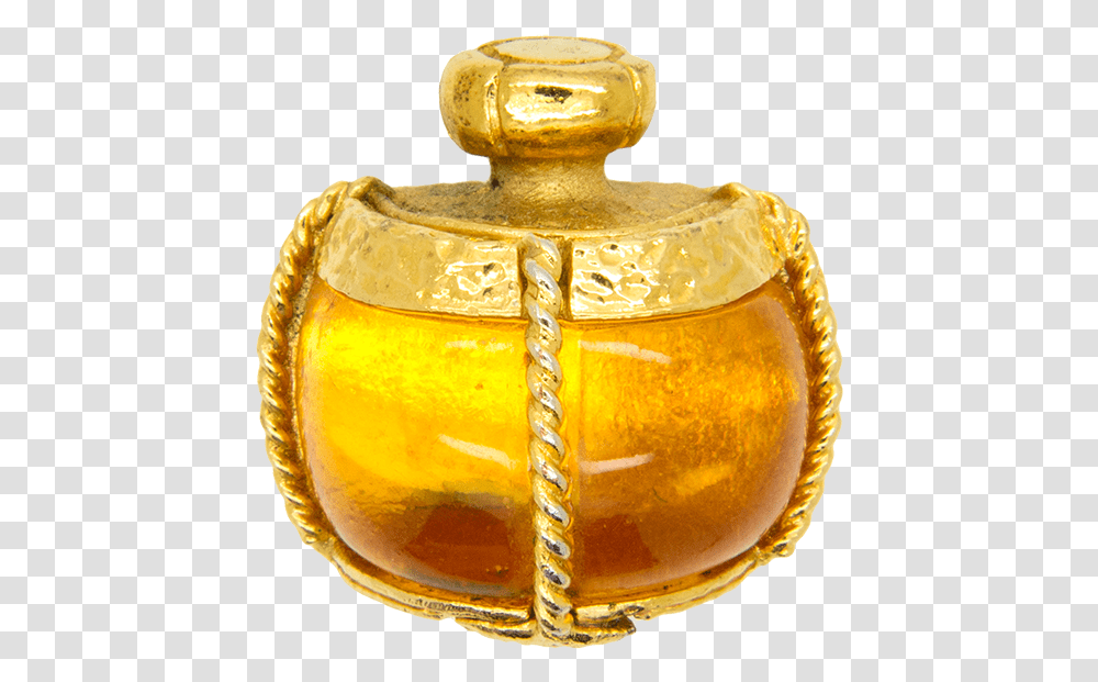 Ysl Perfume Gold Bottle, Pottery, Fire Hydrant, Food, Honey Transparent Png