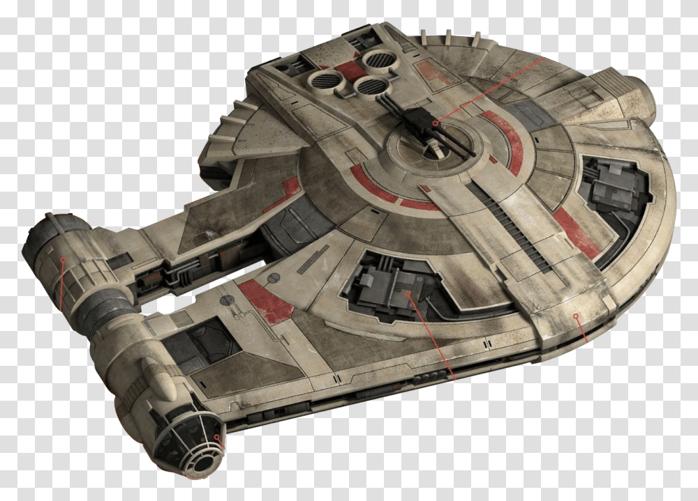 Yt Yt 2400 Light Freighter, Spaceship, Aircraft, Vehicle, Transportation Transparent Png