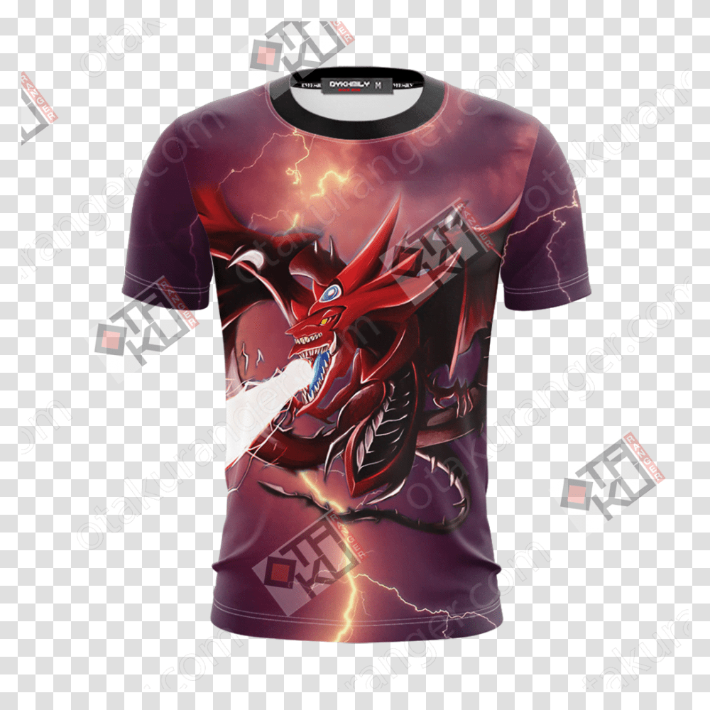 Yu Gi Oh Slifer The Sky Dragon 3d T Shirt T Shirt Transparent Png