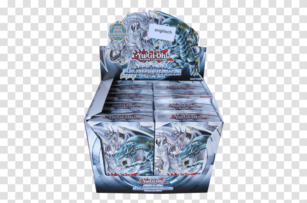 Yu Gioh Saga Of Blueeyes White Dragon Structer Deck Display Englisch Yugioh Blue Eyes White Dragon Transparent Png