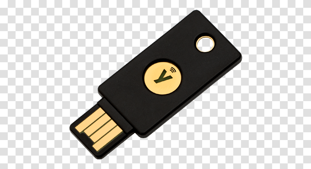 Yubikey 5 Nfc Two Factor Security Key Yubico Key, Mobile Phone, Electronics, Adapter, Cable Transparent Png