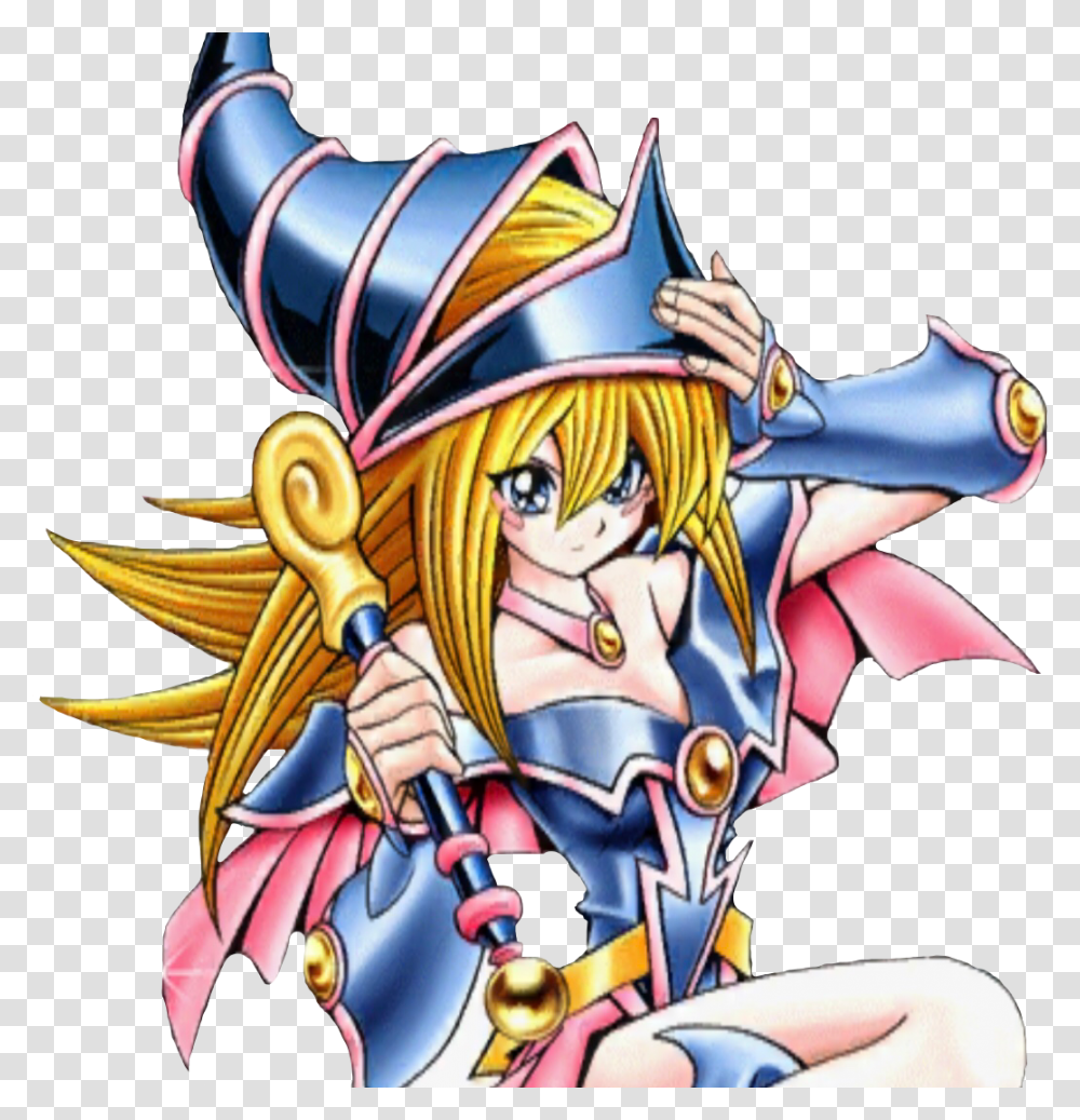 Yugioh Darkmagiciangirl Freetoedit Dark Magician Girl, Manga, Comics, Book, Person Transparent Png