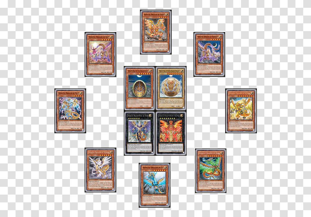 Yugioh Hieratic Dragons, Tapestry, Ornament, Collage Transparent Png