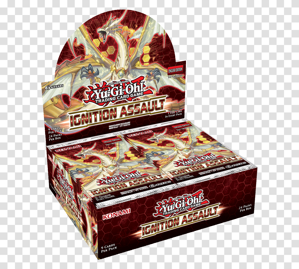 Yugioh Ignition Assault Booster, Book, Game, Box, Label Transparent Png