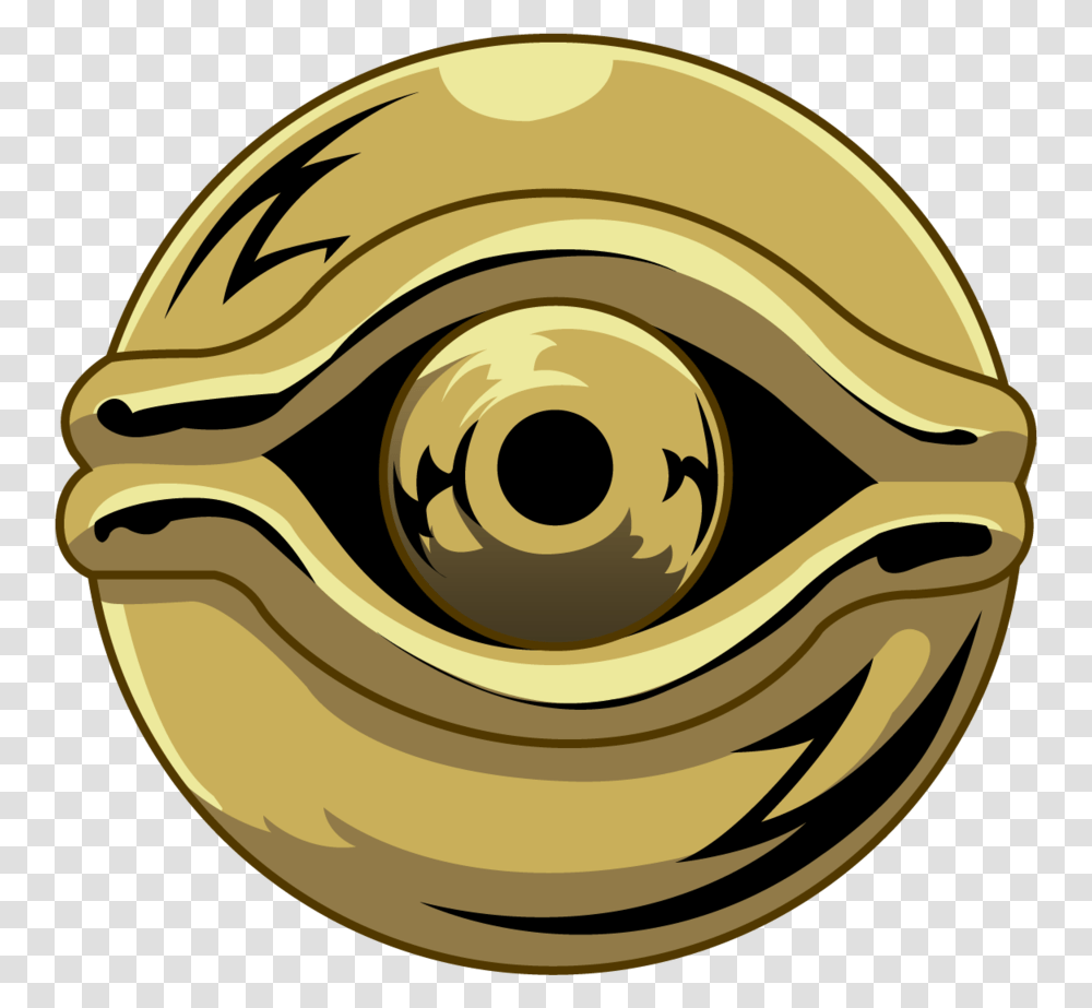 Yugioh Millenium Eye, Helmet, Apparel, Gold Transparent Png